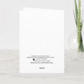 Westie Christmas Angel Feiertagskarte (Rückseite)