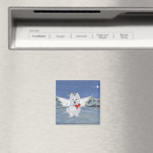 Westie Christmas Angel Magnet (In Situ (Geschirrspüler))