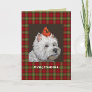 Westie Christmas Card Feiertagskarte