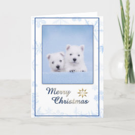 Westie Christmas Card Feiertagskarte