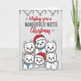 Westie Christmas Card Karte