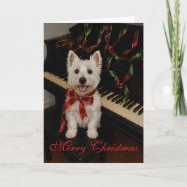 Westie Christmas Card Karte