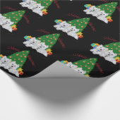 Westie Christmas Geschenkpapier (Ecke)