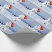 Westie Christmas Geschenkpapier (Ecke)