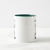 Westie Christmas KiniArt Zweifarbige Tasse (Mittel)
