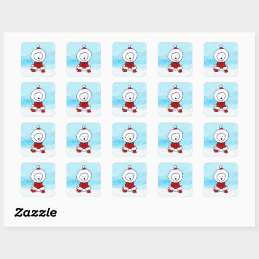 Westie Christmas Stickers (Blatt)
