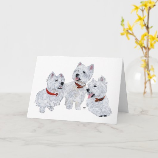 Westie Conference Karte (Gelbe Blume)