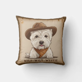 Westie Cushion - Wild, wild Kissen