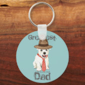 Westie Dad Schlüsselanhänger (Vorderseite)