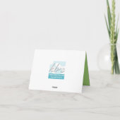 Westie danken Ihnen Dankeskarte (Rückseite)