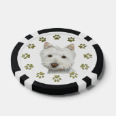 Westie Dog Art Poker Chips (Einzeln)