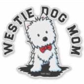 Westie Dog Aufkleber (Vorderseite)