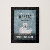 Westie Dog Bath Soap West Highland White Terrier Puzzle (Vertikal)