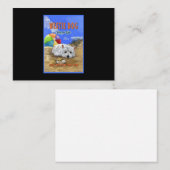 Westie Dog Beach Life Mitteilungskarte (Vorne/Hinten)