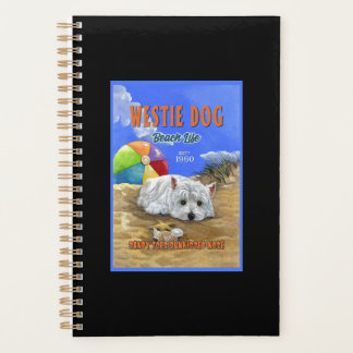 Westie Dog Beach Life Planer