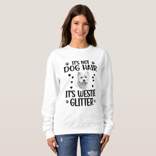 Westie Dog Lover West Highland White Terrier Eigen Sweatshirt (Vorne ganz)