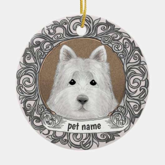 Westie Dog Loving Memory Ornament (Vorne)