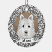 Westie Dog Loving Memory Ornament (Links)