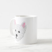 Westie Dog Mama Tasse - West Highland Terrier (Vorderseite Links)