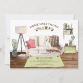 Westie Dog Moving Ankündigung (Vorderseite)