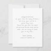 Westie Dog New Puppy Gratulations Card (Rückseite)
