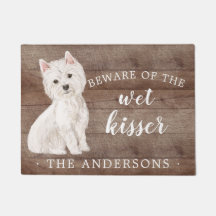 Westie Dog Personalisiert Door Mat