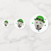 Westie Dog Saint Patrick's Day Irish Flag Konfetti (Rückseiten)