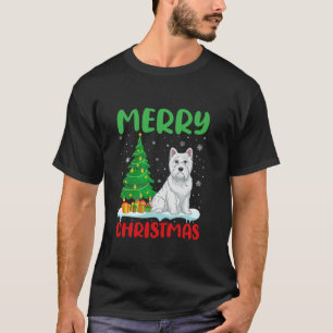 Westie Dog Tree Xmas Sweater Men Ugly Christ T-Shirt