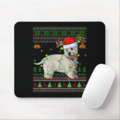 Westie Dog West Highland Terrier Ugly Christmas Sw Mousepad (Mit Mouse)