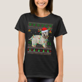 Westie Dog West Highland Terrier Ugly Christmas Sw T-Shirt (Vorderseite)