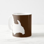 Westie Dog West Highland White Terrier Kaffeetasse (Vorderseite Links)