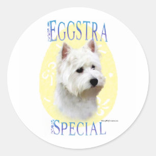 Westie Eggstra Special - Aufkleber