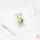 Westie Eggstra Special - Aufkleber (Umschlag)