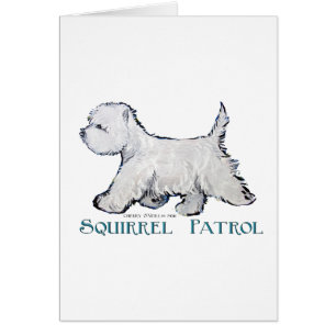 Westie Eichhörnchen-Patrouille