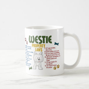 Westie Eigentums-Gesetze 4 Kaffeetasse