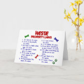 WESTIE-Eigentumsrechte 2 Karte (Gelbe Blume)