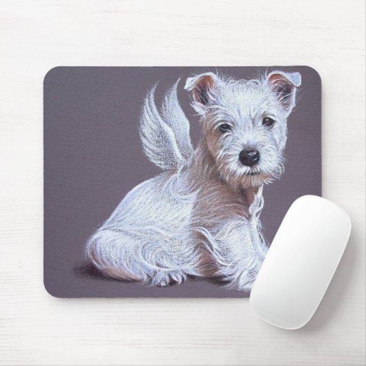Westie Engel Mousepad (Mit Mouse)