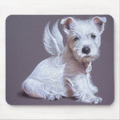 Westie Engel Mousepad (Vorne)