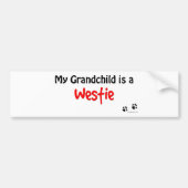 Westie Enkelkind Autoaufkleber (Vorne)