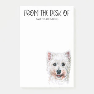 Westie-Fan-Post-it-Notizen Post-it Klebezettel