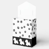 Westie Favor Box Paw Prints Geschenkschachtel (Geöffnet)