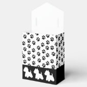 Westie Favor Box Paw Prints No Title Geschenkschachtel (Geöffnet)