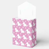 Westie Favor Box Pink Hearts Geschenkschachtel (Geöffnet)