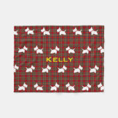 Westie Fleecedecke (Vorderseite (Horizontal))