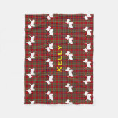 Westie Fleecedecke (Vorderseite)