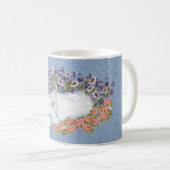 Westie Floral Repose Kaffeetasse (VorderseiteRechts)