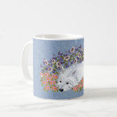 Westie Floral Repose Kaffeetasse (Vorderseite Links)
