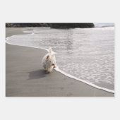 Westie Foto Wrapping Paper Geschenkpapier Set (Vorderseite 3)