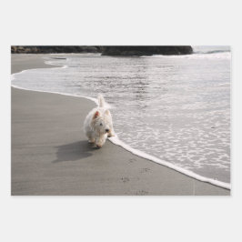 Westie Foto Wrapping Paper Geschenkpapier Set