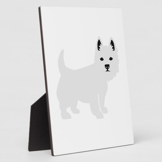 Westie Fotoplatte (Seite)